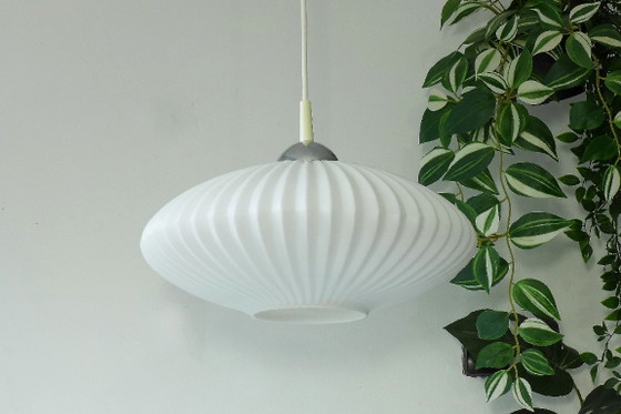 Vintage hanging lamp 50s 60s lamp UFO lamp Kalff Philips Evoluon – Pendant lamps, Glass (photo 5 of 6)