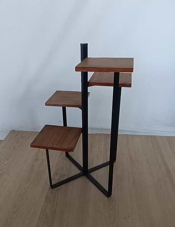 Sixties Plant Table – Metal, Wood (photo 4 of 10)