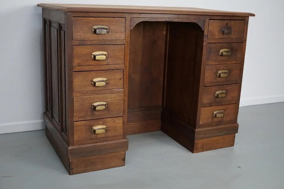 Image 1 of Bancone/scrivania o isola da cucina in rovere francese, anni '50