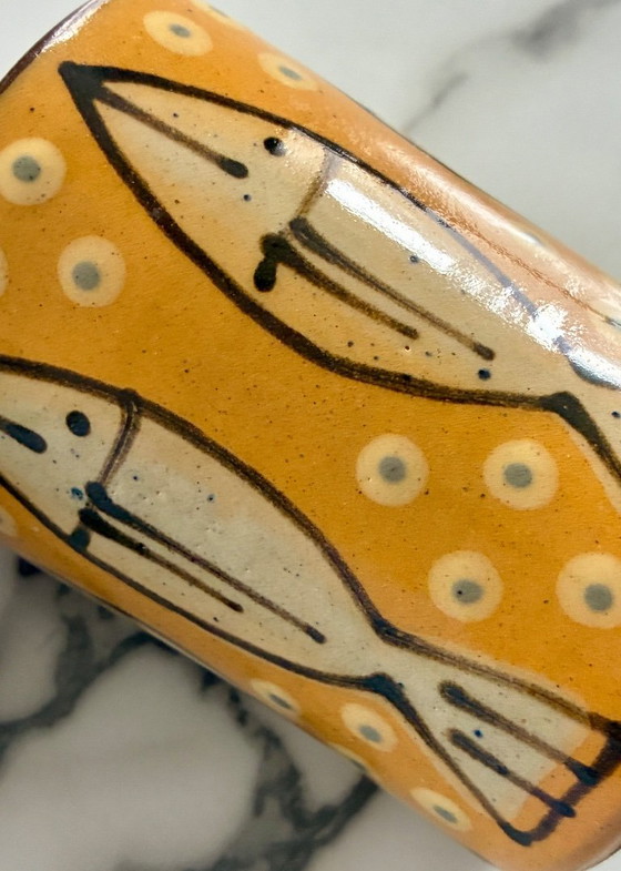 Piccolo vaso a tazza in terracotta Germania – Höhrer Becher Allemagne, Oggetti decorativi, Ceramica (photo 4 of 5)