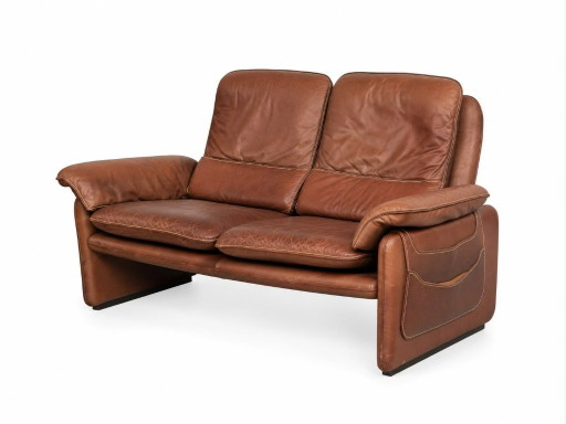 de Sede DS 61 Canapé en Cuir avec Porte-revues Original