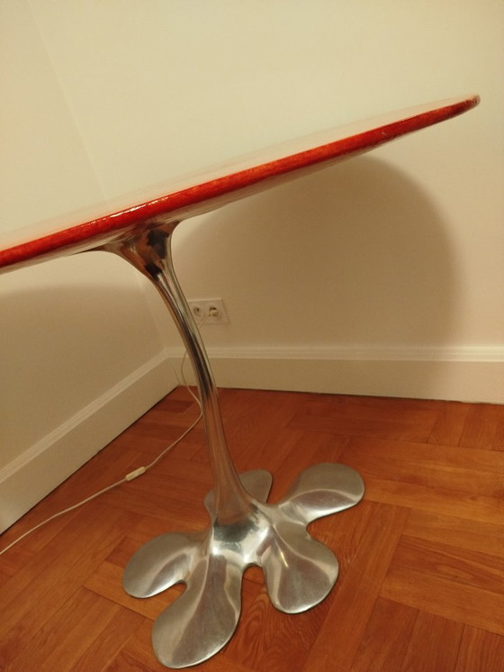 Image 1 of Table design sculpturale italienne 