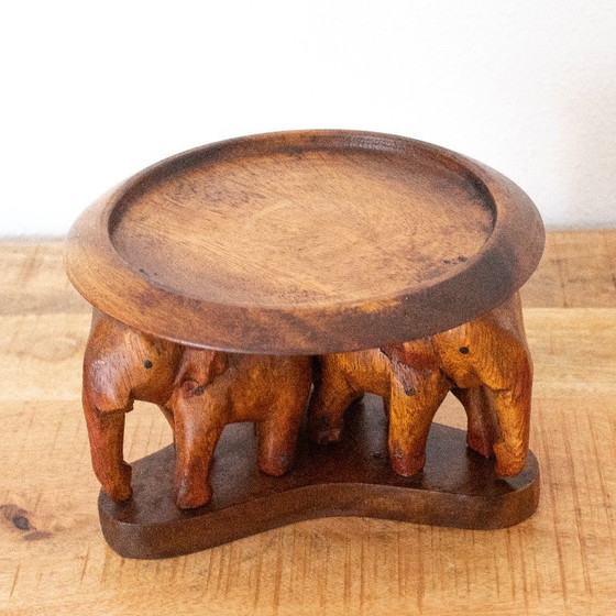 Image 1 of Pflanzenständer in Elefantenform aus Holz