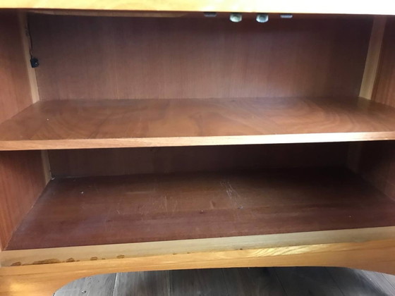 Image 1 of Unique piece crafted by a master cabinetmaker: Mid-Century secretary desk (teak & mahogany)