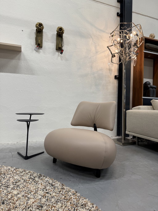 Leolux Pallone Pa Fauteuil Raffino Dove leer 