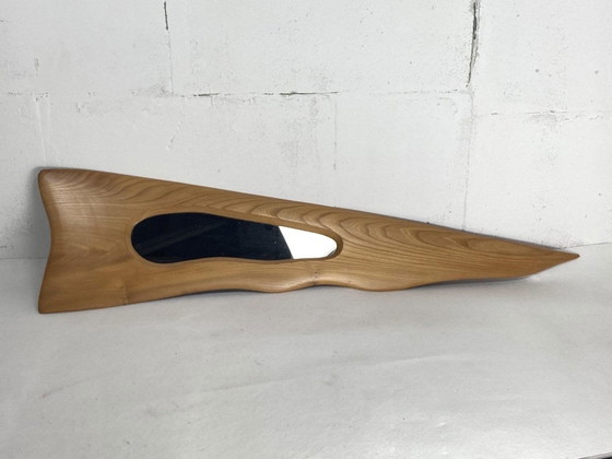 Image 1 of Irish Freeform Elm Mirror By Sheamus Malone, 2001