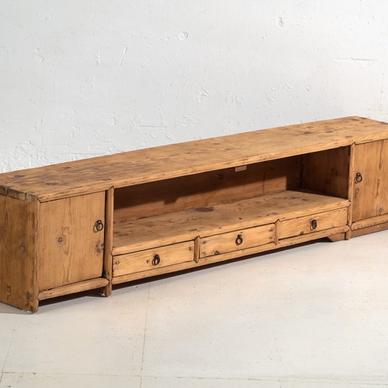 Credenza bassa antica in legno di pino – Cina, circa 1930 – Credenze, Iron (photo 4 of 40)