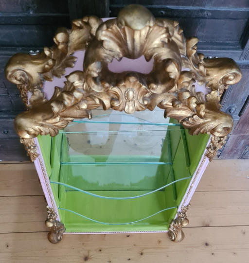 sierlijke vitrine – vitrinekasten, Glass, Gold