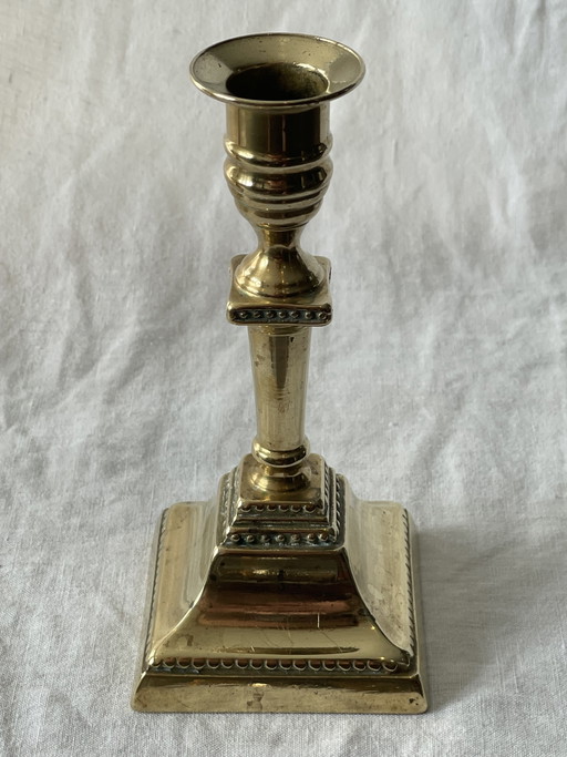 Portacandele vintage in ottone, stile moderno di metà secolo – kandelaars en kaarsen, Brass (photo 2 of 6)