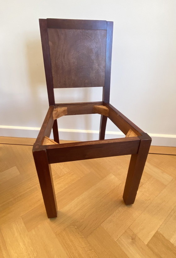 Image 1 of Art Deco Hague School-Style Chairs and Ottoman
