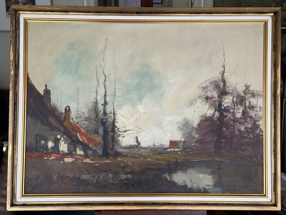 H.J.Pauwels olio – H.J. Pauwels, Arte, Legno, Tela (photo 2 of 10)