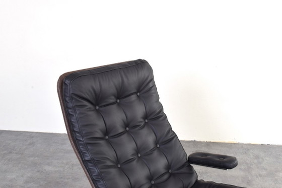 Chaise longue Fenix ​​de piel y cromo, modelo Bauhaus, diseñada por Sam Larsson para Dux, juego de 2 (photo 17 of 25)