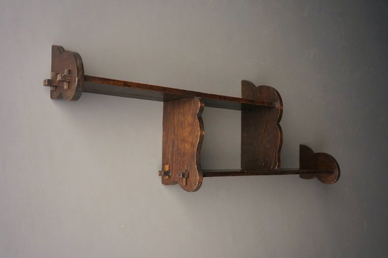 Image 1 of Scaffale olandese a nuvola in legno. 1930s