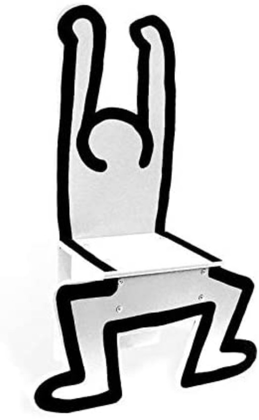 Keith Haring Children's Chair / Decorative Object White (New!)