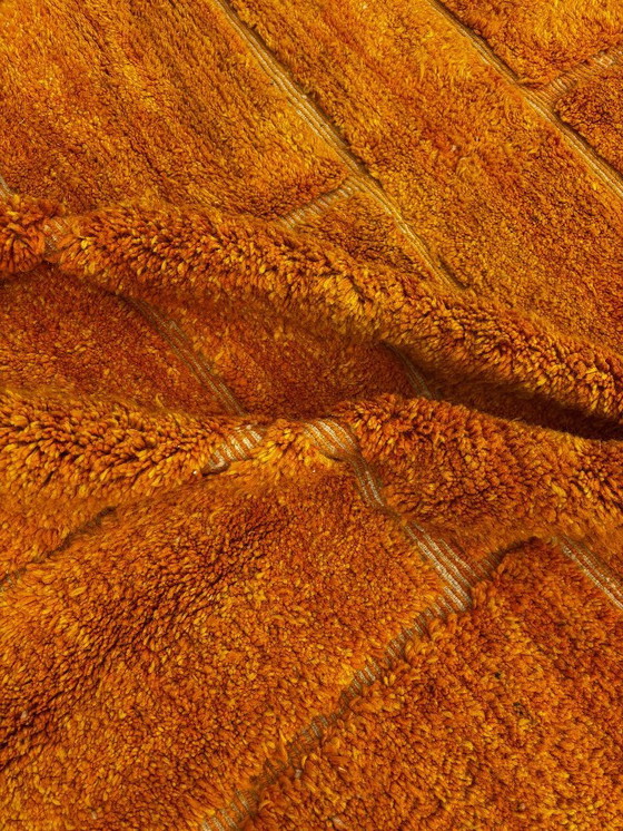 Image 1 of Orange Moroccan wool rug 250x330 cm– Handmade geometric rug – Contemporary Berber carpet