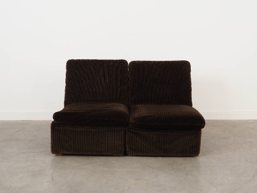 Canapé modulaire marron, design italien, années 1970, fabriqué par Busnelli
