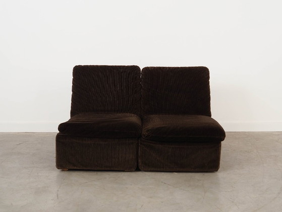 Image 1 of Canapé modulaire marron, design italien, années 1970, fabriqué par Busnelli