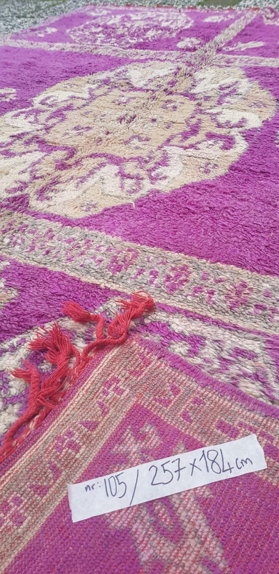 Image 1 of Handgeknoopt Berber kleed wol 257x184cm