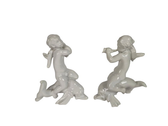 Image 1 of B&G- Bing & Grondahl - 'Sea' - design Karl Nielsen - model 4052 - Denmark - 2nd quarter 20th century