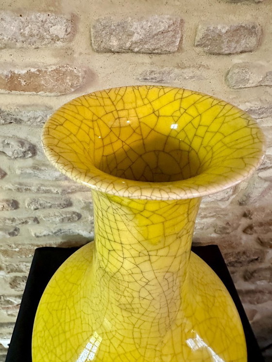 Image 1 of VASE JAPONISANT VINTAGE XXL