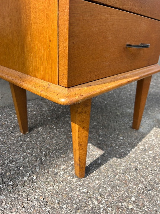 Oak bedside table, 1950 – Nightstands, Wood (photo 5 of 7)