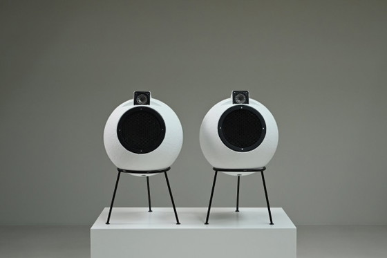 Image 1 of Ensemble de haut-parleurs BS 404 de Joseph Léon pour Elipson, France des années 1960.