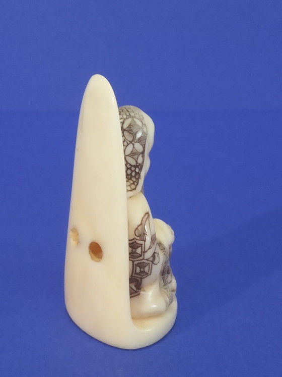 Image 1 of Ivory netsuke from Fukurokuju