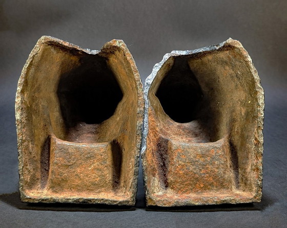 Antichi cani di fuoco orientalisti – Figure assire del XVIII secolo – Oggetti decorativi, Cast Iron, Iron (photo 6 of 6)