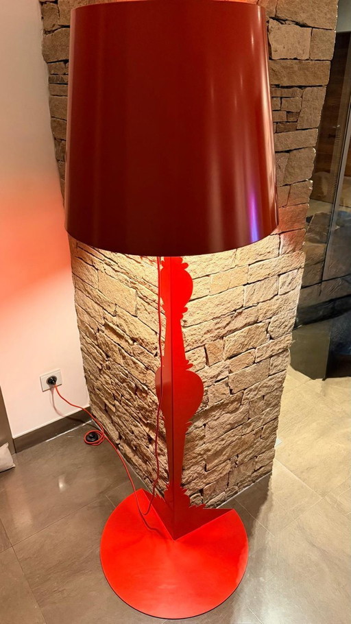 Red Corner Floor Lamp