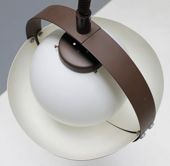 Image 1 of Vintage Brown Dijkstra Eclips Pendant Lamp Spaceage