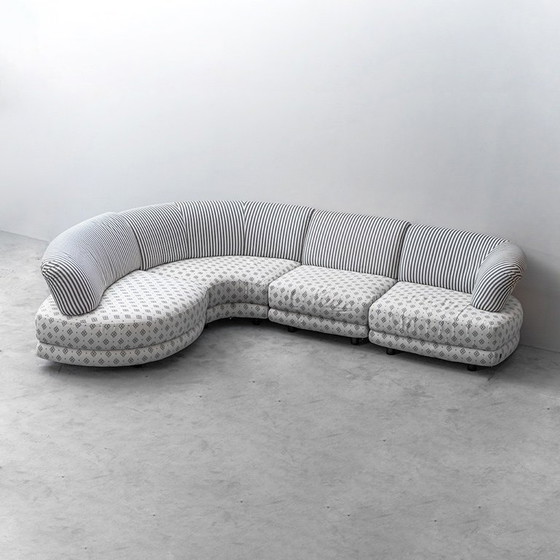 Image 1 of DIVANO COMPONIBILE A 4 ELEMENTI DI BUSNELLI ITALIA DEGLI ANNI '70 MODERNISMO VINTAGE