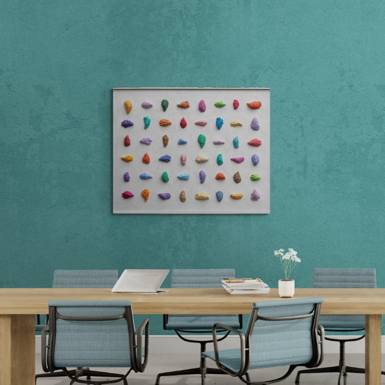 Image 1 of Huîtres colorées - 104 x 134 cm