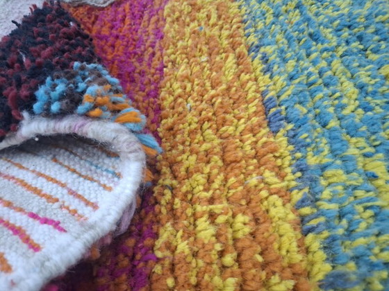 Image 1 of Tapis berberi multicolori in lana 200x150 cm