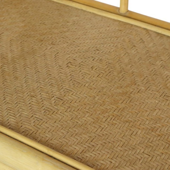 Image 1 of Rattan Rack Bookcase Boho Style