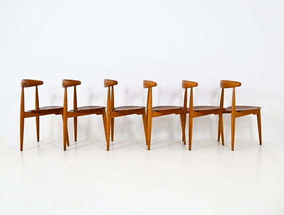 Set da pranzo Heart di Hans J. Wegner per Fritz Hansen, anni '50 – Legno (photo 6 of 15)