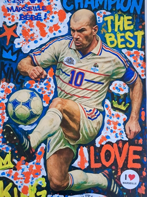 Image 1 of Enzo SAN MARCO - Marseille Baby 2 - Eerbetoon aan Alberto RICARDO - Kunstenaarsdoek
