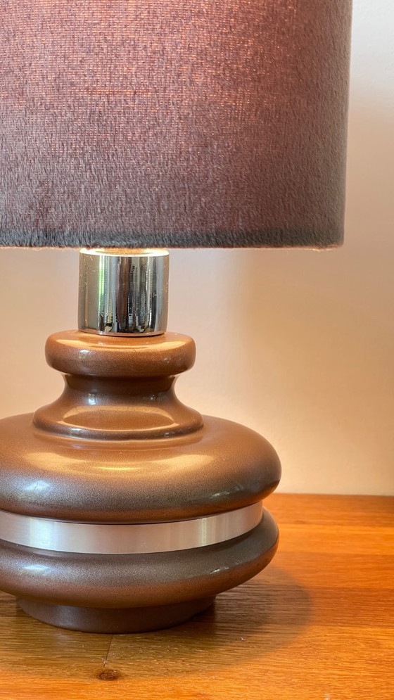 Image 1 of Lamp met rand, jaren 70