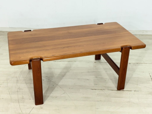 Table d'appoint danoise design milieu du siècle / Table basse en teck / Table d'appoint années 1960 / Table basse danoise en