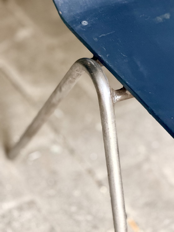 Image 1 of 2 Stoelen industriali vintage, metallo e metallo 