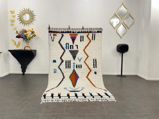 Alfombra tradicional Azilal – Colores vibrantes – 258 cm x 162 cm