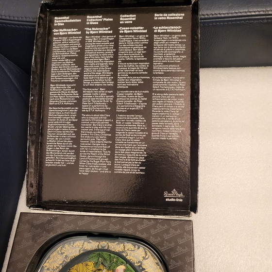 Image 1 of Oval convex frame and painting on glass, Clara Nutcracker Rosenthal, Bjorn Wiinblad Sweden