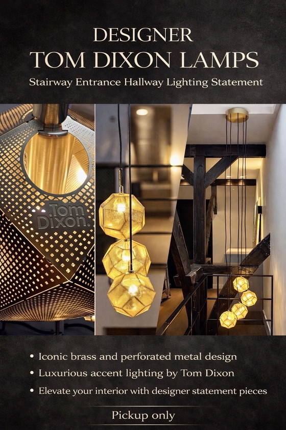 Image 1 of DESIGNER TOM DIXON LAMPEN Trapverlichting Entreehal Verlichting Statement