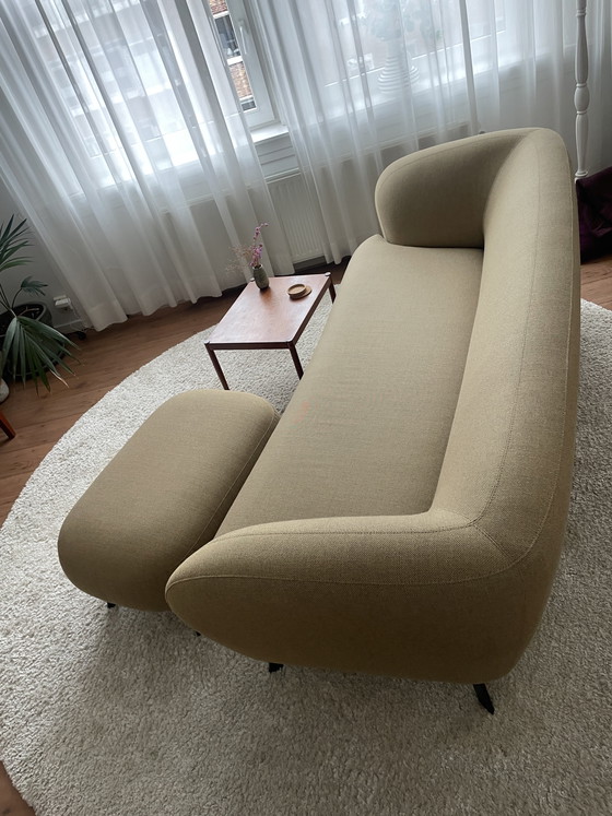 Image 1 of Leolux Flint designbank + hocker | Kvadrat Re-wool | set | aankoopbon