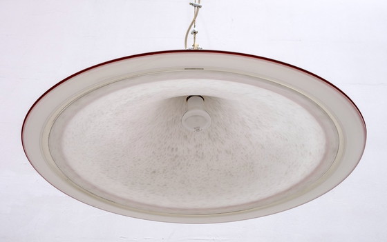 Image 1 of Lustre italien moderne du Mid Century Hat en verre de Murano, 1970
