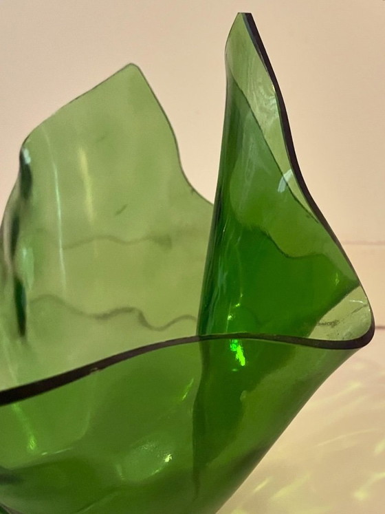 Image 1 of Large 'handkerchief' vase by Chance Brothers