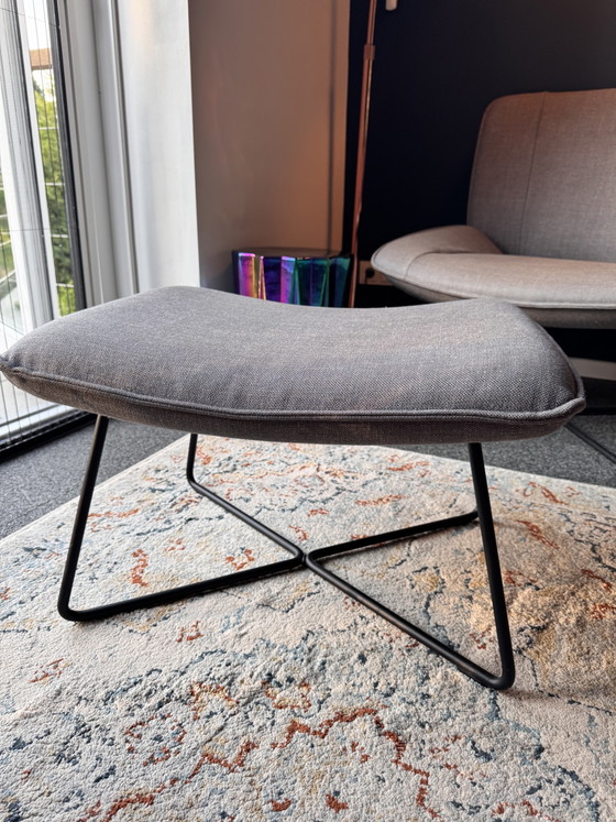 Sillón y reposapiés Rolf Benz RB 383 – Sillones, Metal, Textile (photo 5 of 8)