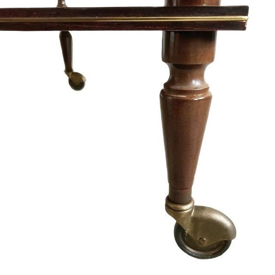 Image 1 of Carrello bar vintage, carrello per cocktail, tè, intrattenimento, isola cucina, anni '50
