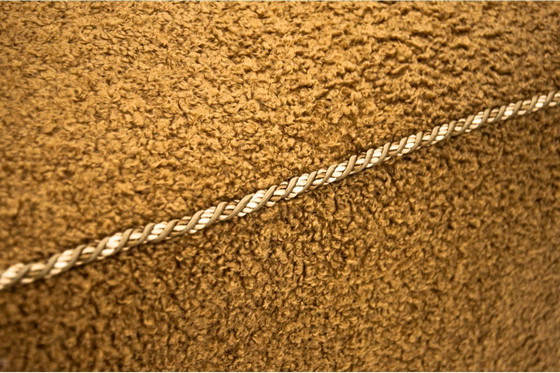 Image 1 of Two Yellow boucle armchairs by J. Halabala, Czechoslovakia, 1930s