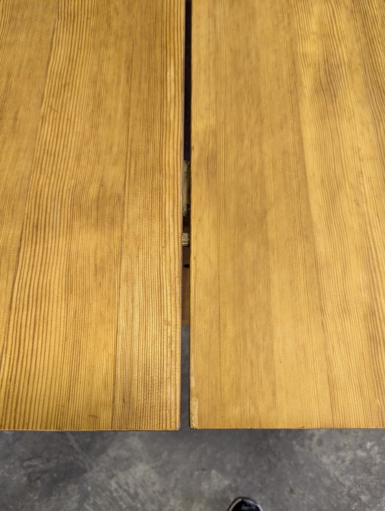 Image 1 of Vintage wooden dining table with bench Taapiovaara