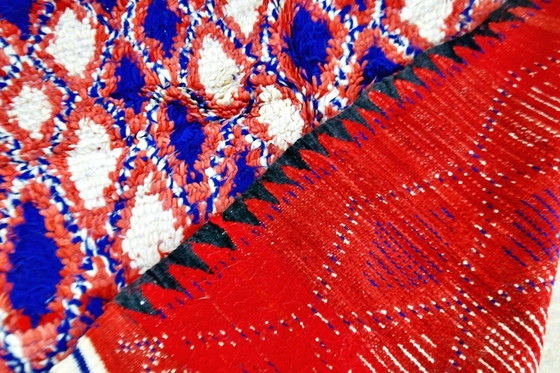 Image 1 of Red & Blue Vintage Boujaad Rug – 223 x 145 cm